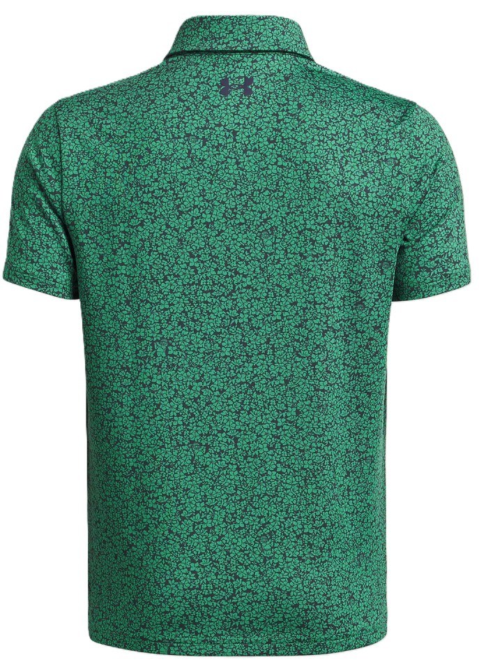 Under Armour Playoff Printed Junior Poloshirt, team kelly grün