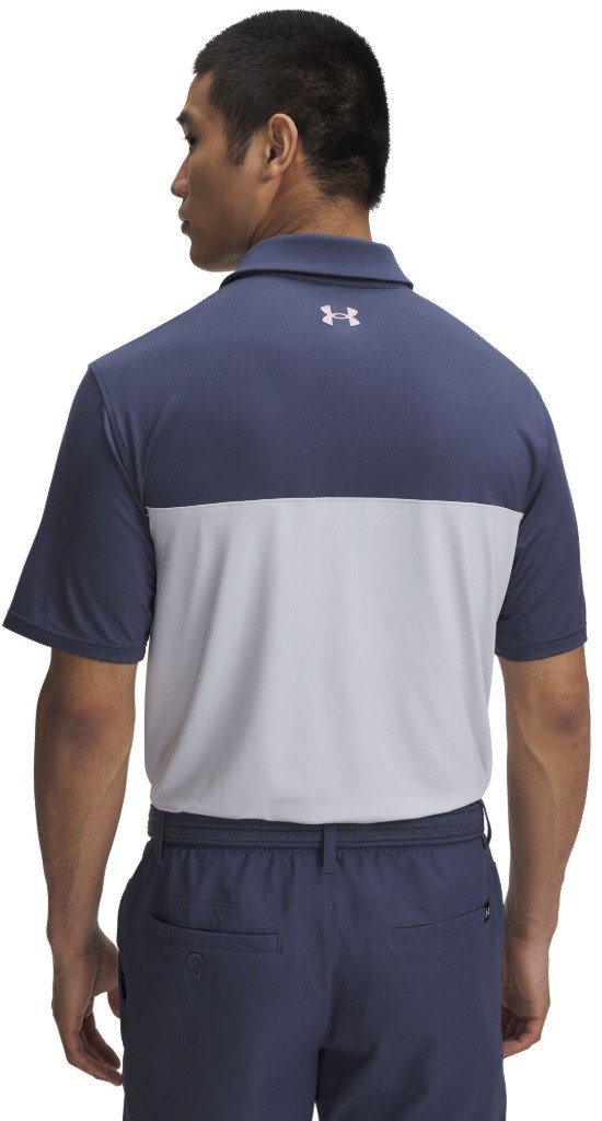 Under Armour T2G Color Block Herren Poloshirt, dunkelblau/grau