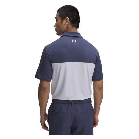 Under Armour T2G Color Block Herren Poloshirt, dunkelblau/grau