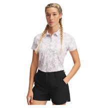 Under Armour Playoff 3.0 Printed Damen Poloshirt, weiss/grau