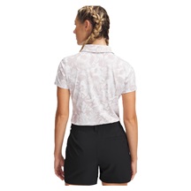 Under Armour Playoff 3.0 Printed Damen Poloshirt, weiss/grau