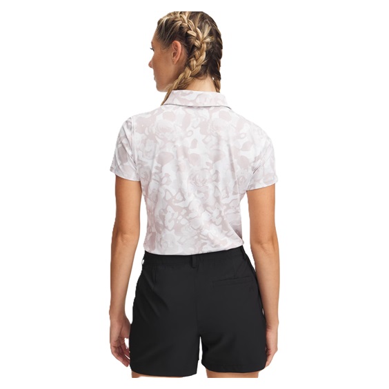 Under Armour Playoff 3.0 Printed Damen Poloshirt, weiss/grau