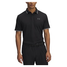 Under Armour Playoff 3.0 Rib Herren Poloshirt, schwarz