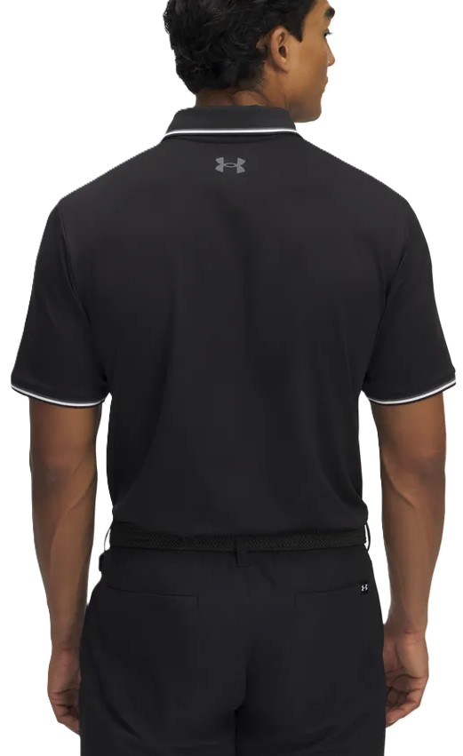 Under Armour Playoff 3.0 Rib Herren Poloshirt, schwarz