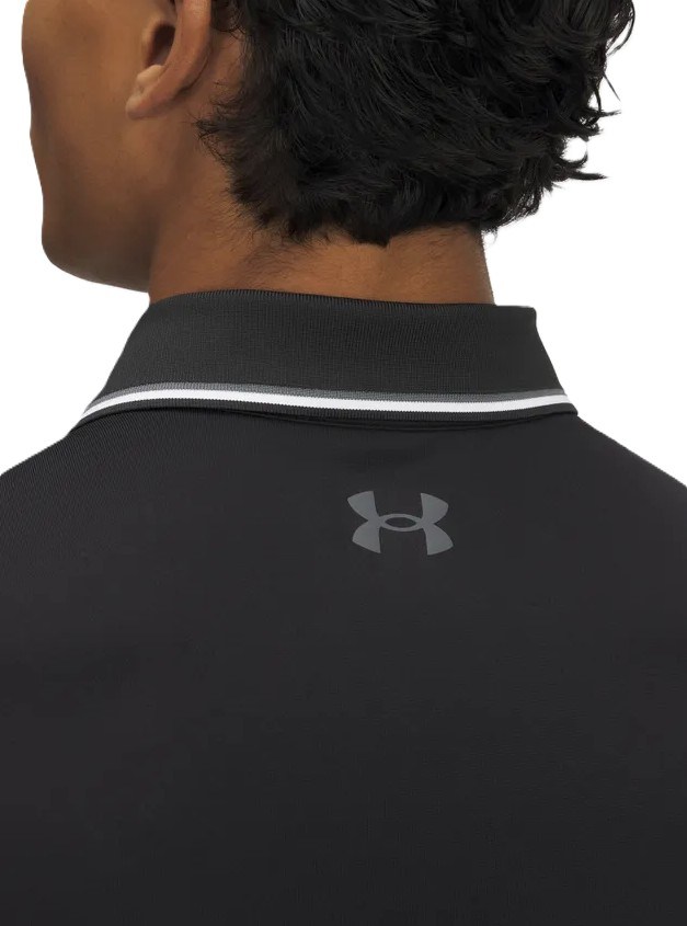 Under Armour Playoff 3.0 Rib Herren Poloshirt, schwarz