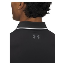 Under Armour Playoff 3.0 Rib Herren Poloshirt, schwarz