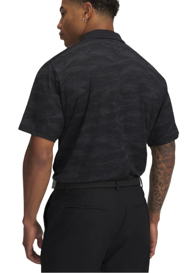 Under Armour Drive Chill Printed Herren Poloshirt, schwarz