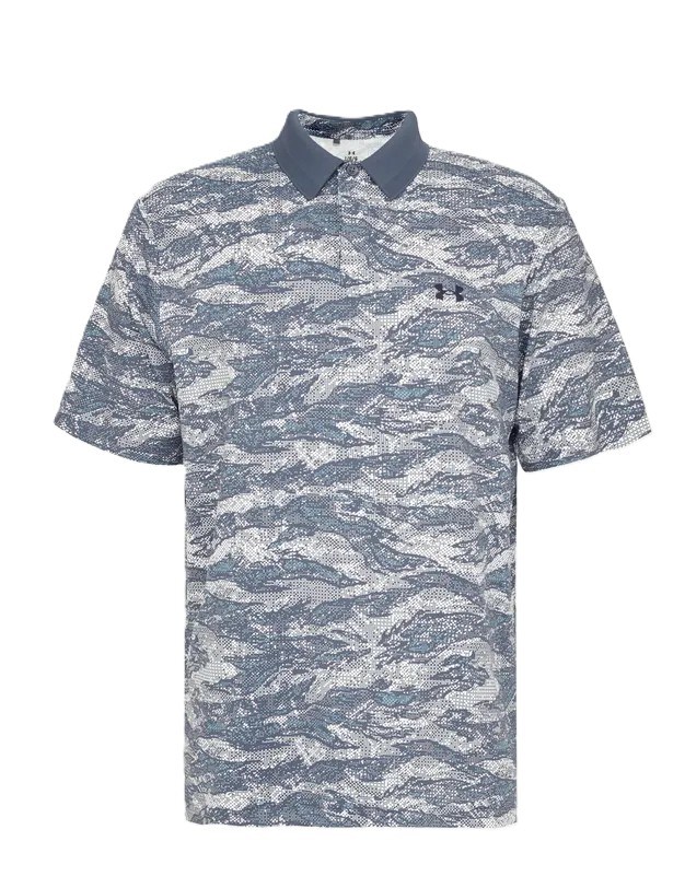 Under Armour Drive Chill Printed Herren Poloshirt, grau