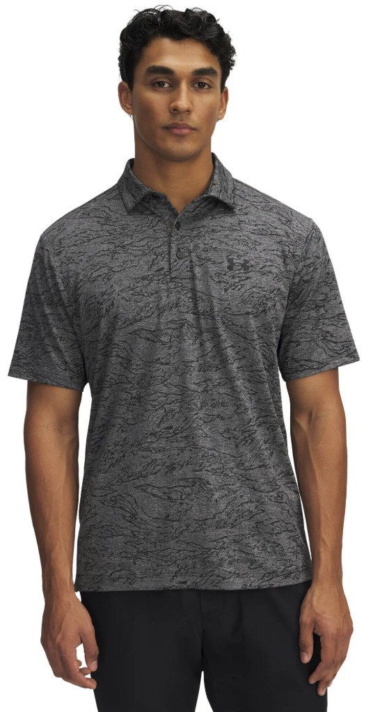 Under Armour Drive Jacquard Herren Poloshirt, schawrz