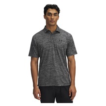 Under Armour Drive Jacquard Herren Poloshirt, schawrz