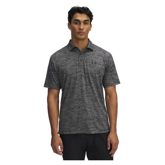 Under Armour Drive Jacquard Herren Poloshirt, schawrz