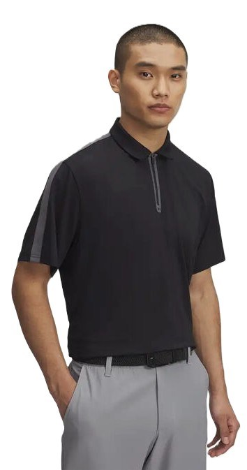 Under Armour Drive Zip Herren Poloshirt, schwarz