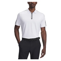 Under Armour Drive Zip Herren Poloshirt, weiss