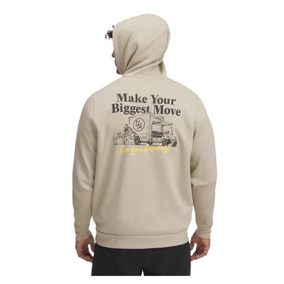 Under Armour Icon Moving Day Herren Sweatshirt, beige/khaki