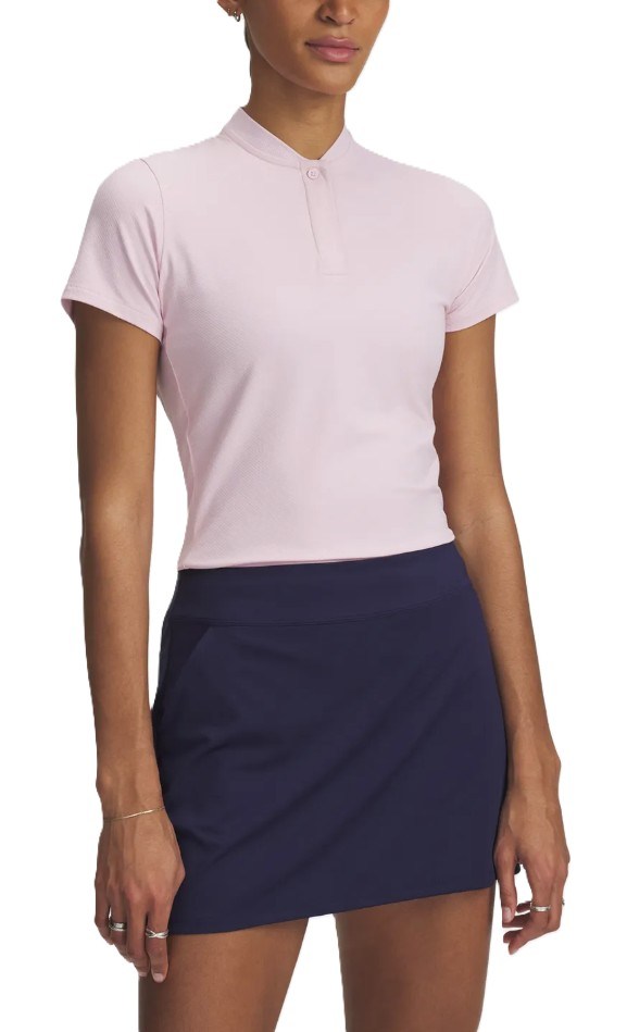Under Armour Drive Chill SS Damen Poloshirt. rosa