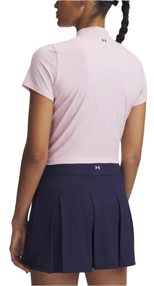 Under Armour Drive Chill SS Damen Poloshirt. rosa