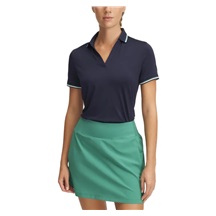 Under Armour Drive SS Rib Damen Poloshirt, dunkelblau