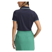 Under Armour Drive SS Rib Damen Poloshirt, dunkelblau