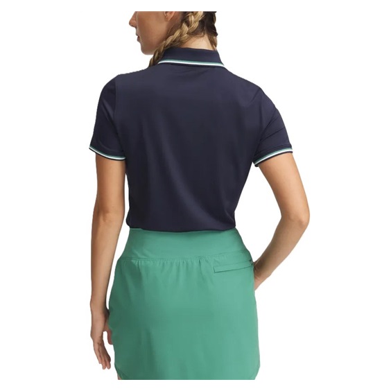Under Armour Drive SS Rib Damen Poloshirt, dunkelblau