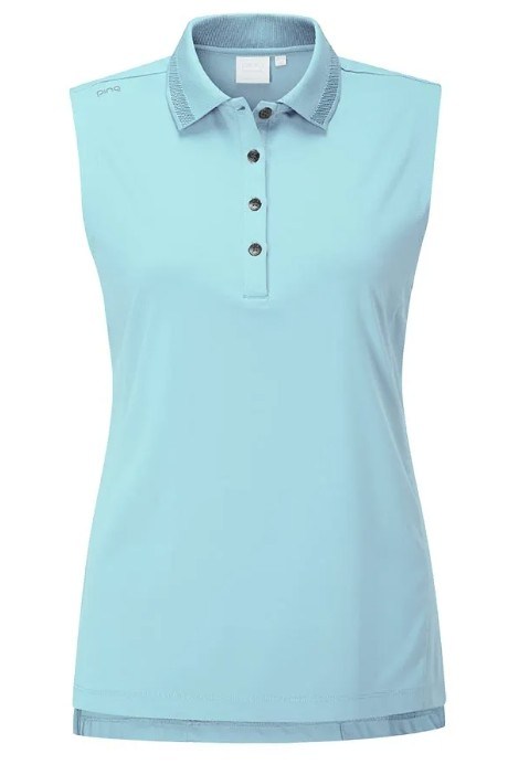 Ping Solene damenloses Poloshirt, blau