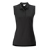 Ping Solene damenloses Poloshirt, schwarz