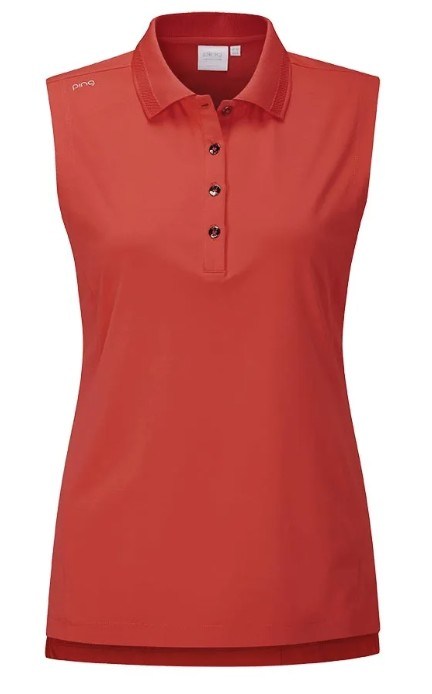 Ping Solene damenloses Poloshirt, rot