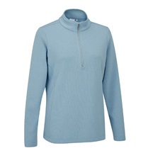 Ping Lyla half zip ribbed Damen Fleecejacke, blau