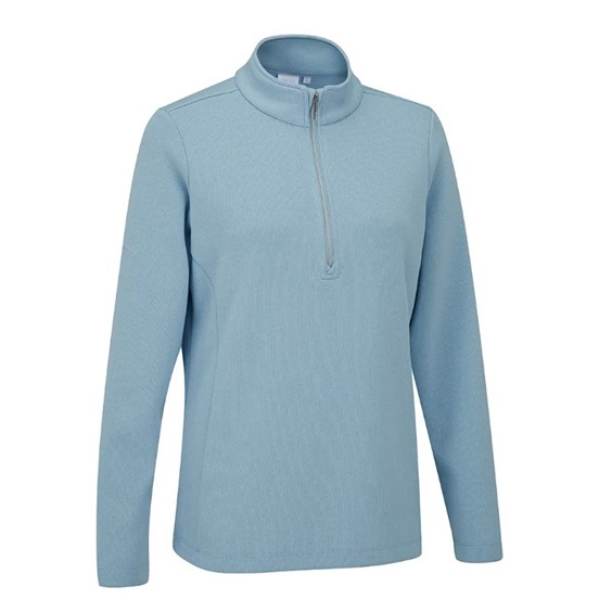 Ping Lyla half zip ribbed Damen Fleecejacke, blau