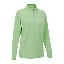 Ping Lyla half zip ribbed Damen Fleecejacke, hellgrün