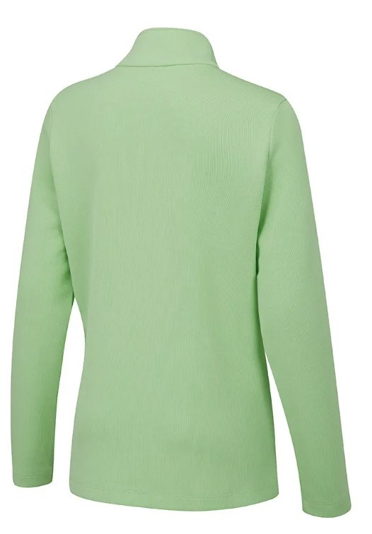 Ping Lyla half zip ribbed Damen Fleecejacke, hellgrün