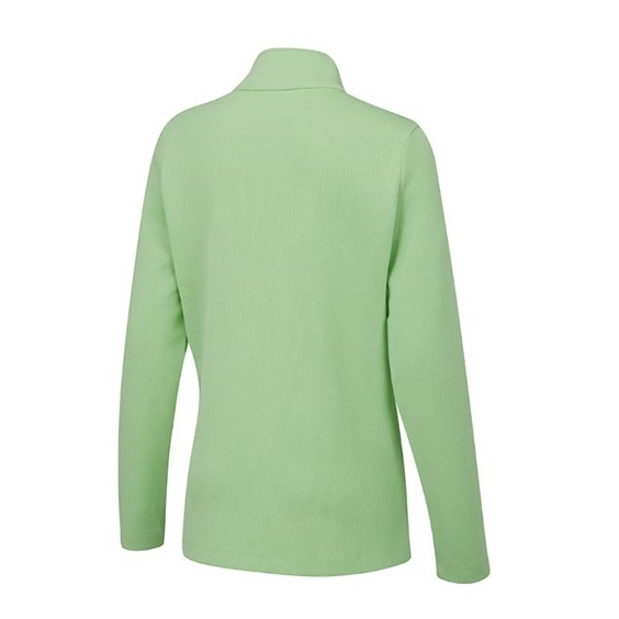 Ping Lyla half zip ribbed Damen Fleecejacke, hellgrün