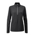 Ping Lyla half zip ribbed Damen Fleecejacke, schwarz