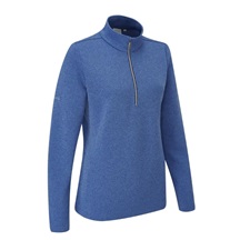 Ping Lyla half zip ribbed Damen Fleecejacke, dunkelblau