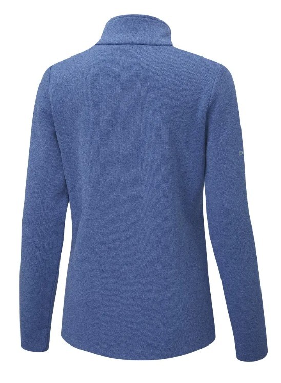 Ping Lyla half zip ribbed Damen Fleecejacke, dunkelblau