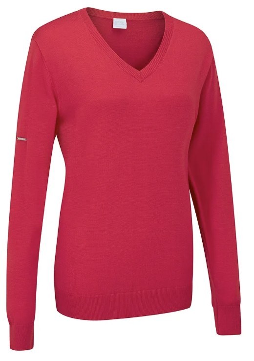 Ping Tatton Damen Pullover, rot