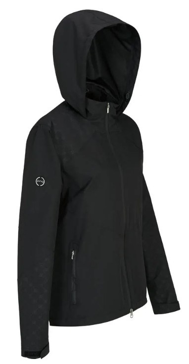 Ping Milli Hooded waterproof Damenjacke, schwarz