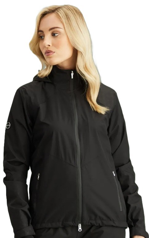 Ping Milli Hooded waterproof Damenjacke, schwarz