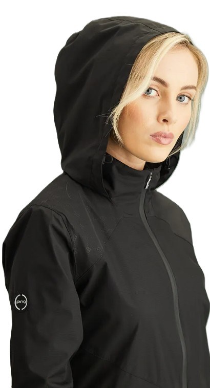 Ping Milli Hooded waterproof Damenjacke, schwarz