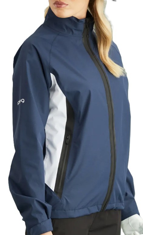 Ping Stevie waterproof Damenjacke, blau/weiss