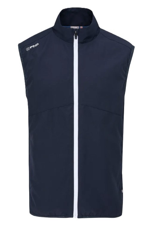 Ping Ashbourne Herren-Fleece-Weste, dunkelblau