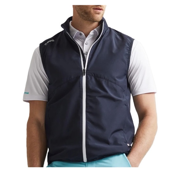 Ping Ashbourne Herren-Fleece-Weste, dunkelblau