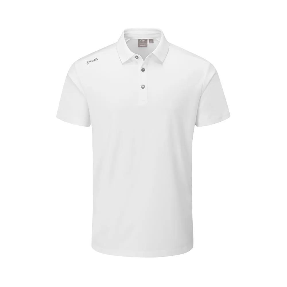 Ping Lindum Herren Poloshirt, weiss
