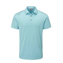 PING Lindum Herren Poloshirt, Himmelblau