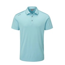 PING Lindum Herren Poloshirt, Himmelblau