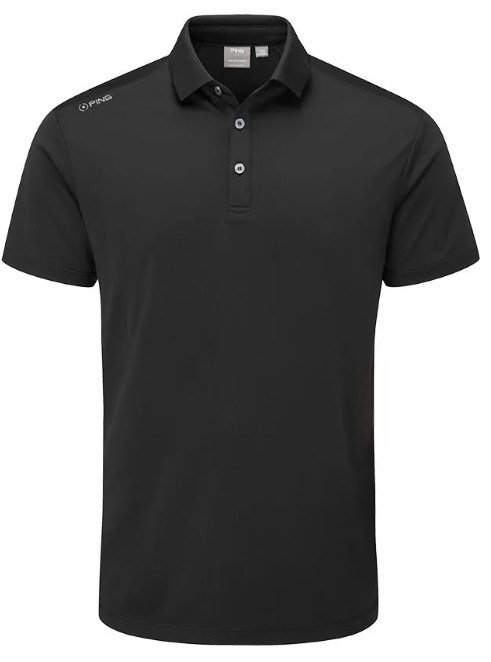 PING Lindum Herren Poloshirt, schwarz