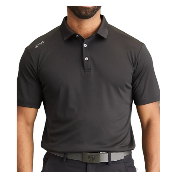 PING Lindum Herren Poloshirt, schwarz