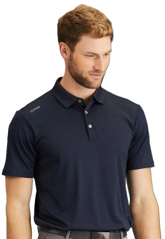 PING Lindum Herren Poloshirt, dunkelblau