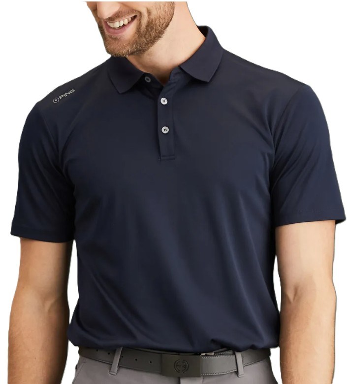 PING Lindum Herren Poloshirt, dunkelblau