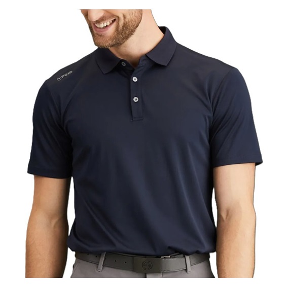 PING Lindum Herren Poloshirt, dunkelblau