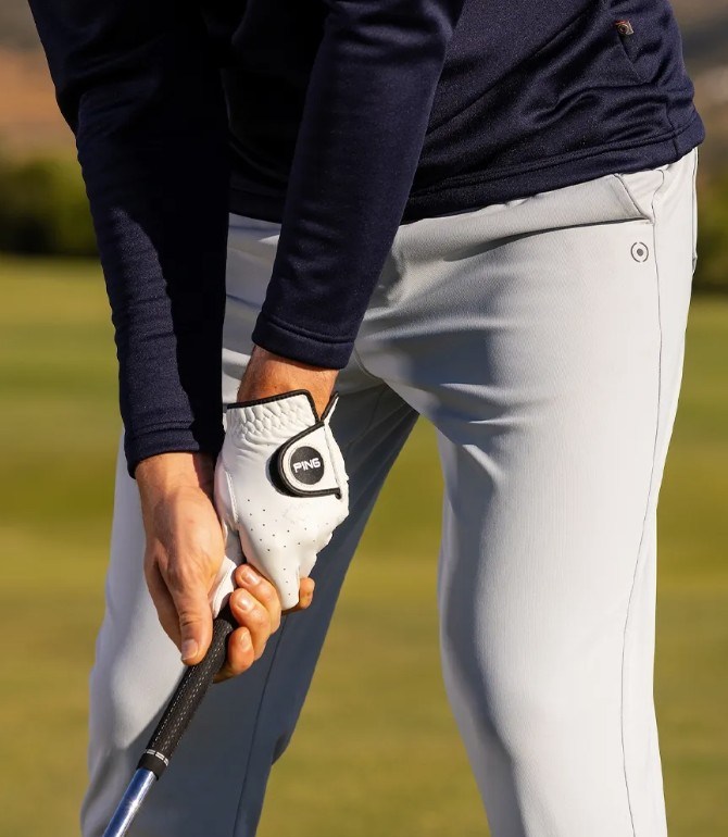 Ping Tour Tapered Fit Herren Golfhose, grau